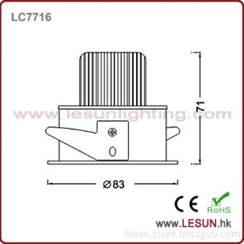 Factory price 6W cob down lighting for shopping mall LC7716